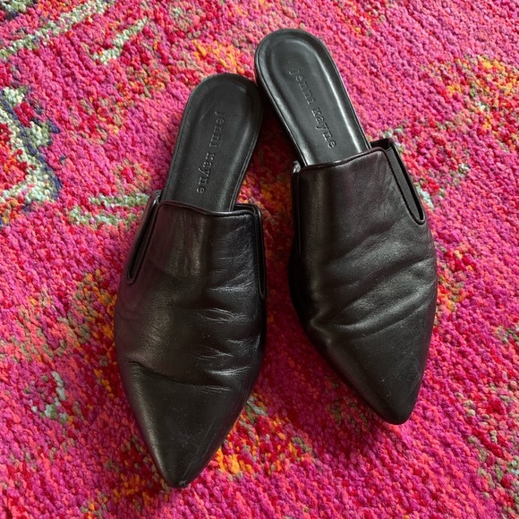 JENNI Kayne Black Leather Mules 7 - Picture 12 of 12